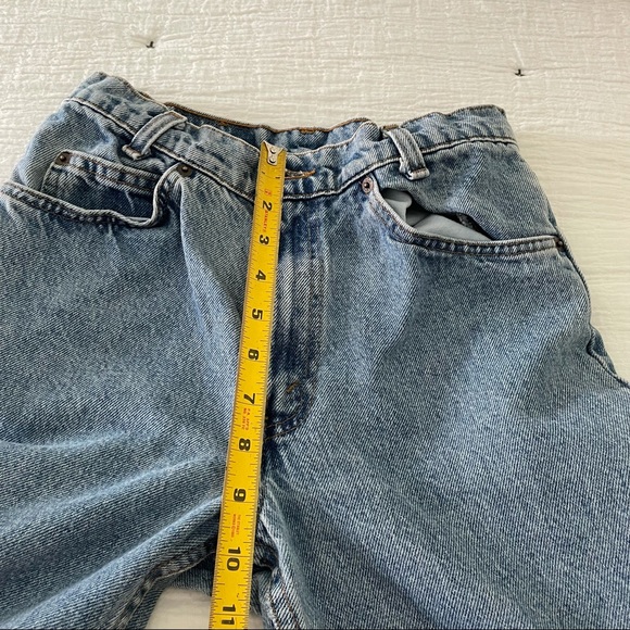 RARE Levi’s 505 crop high rise orange tab jeans size 24 - 25 - Picture 3 of 11